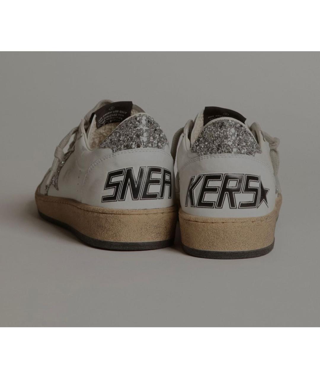 GOLDEN GOOSE DELUXE BRAND Белые кожаные кроссовки, фото 3