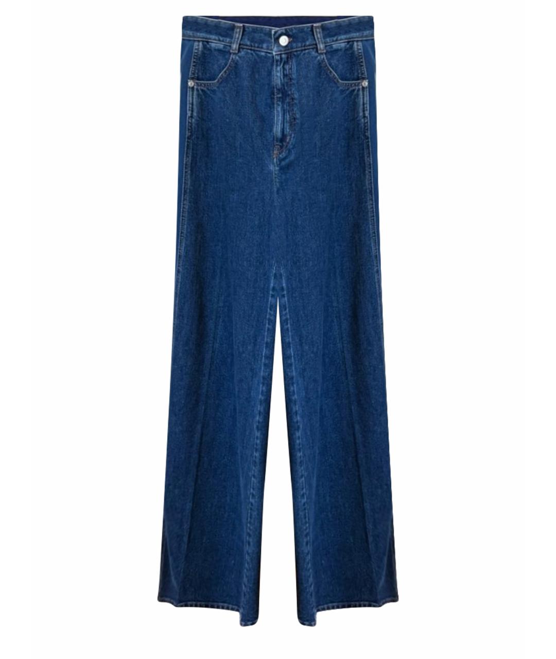 STELLA MCCARTNEY Синие хлопковые прямые джинсы, фото 1