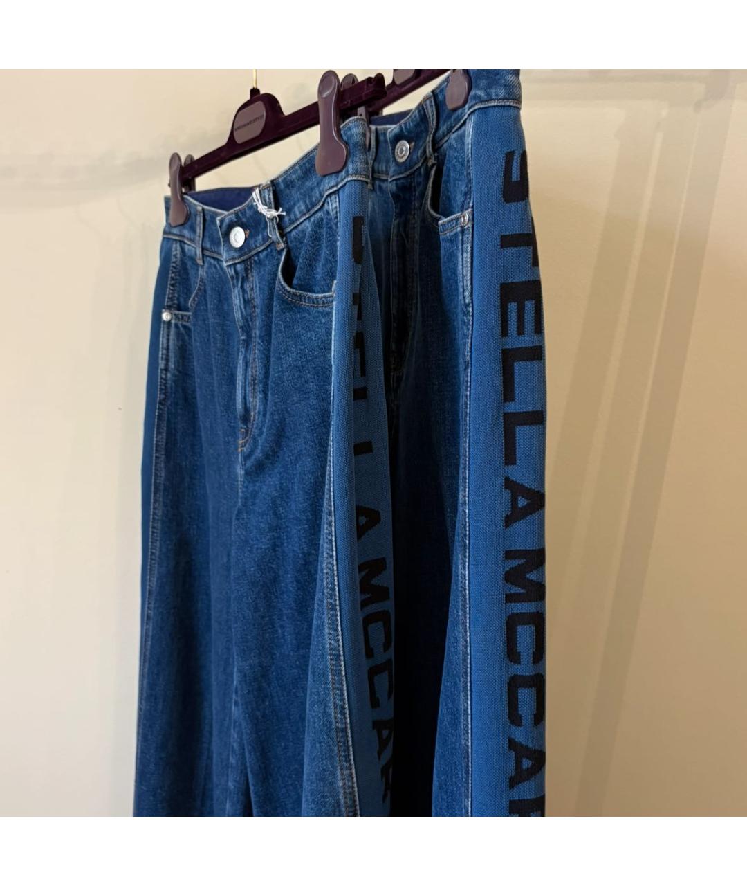 STELLA MCCARTNEY Синие хлопковые прямые джинсы, фото 3
