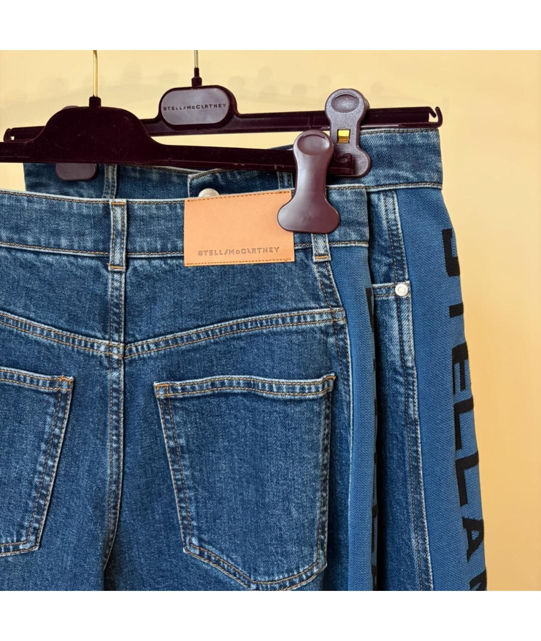 STELLA MCCARTNEY Синие хлопковые прямые джинсы, фото 5