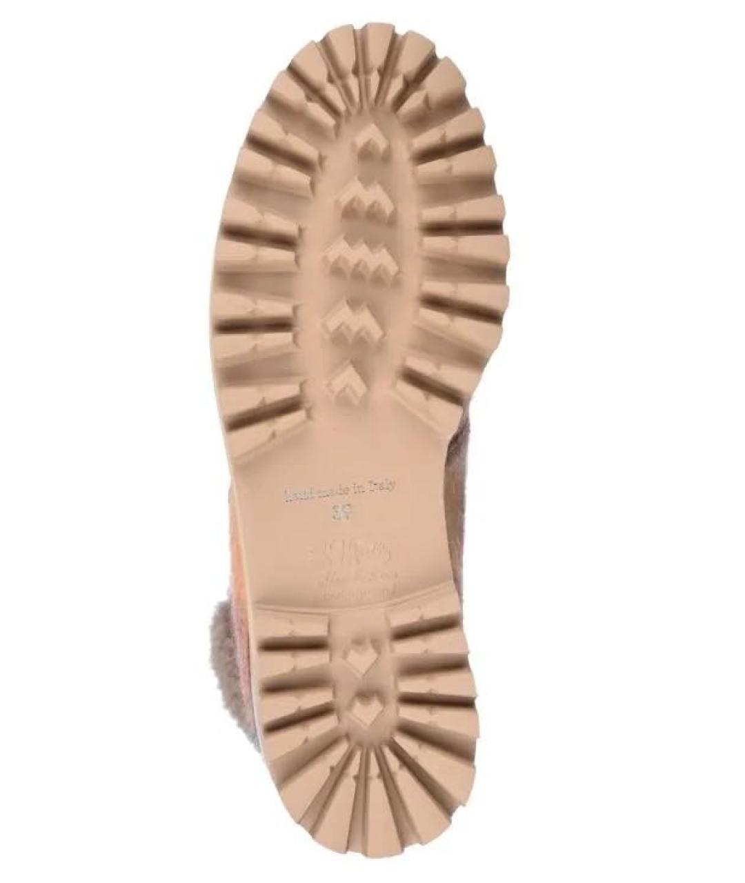 LE SILLA Бежевые текстильные ботинки, фото 3