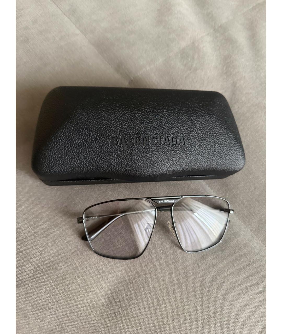 BALENCIAGA Черные пластиковые солнцезащитные очки, фото 3