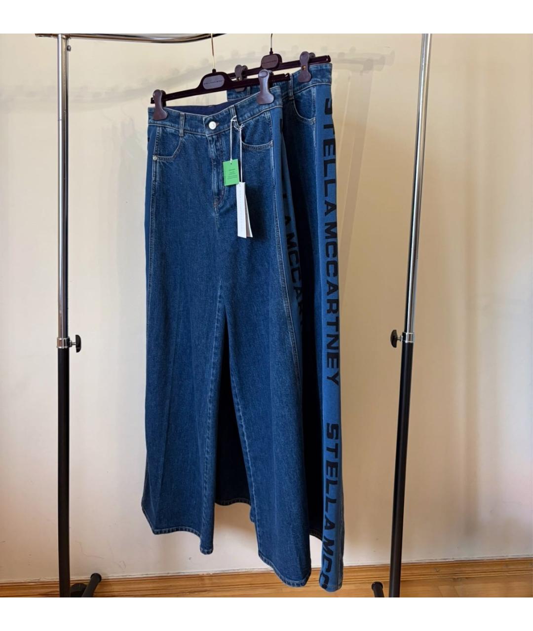 STELLA MCCARTNEY Синие хлопковые прямые джинсы, фото 6