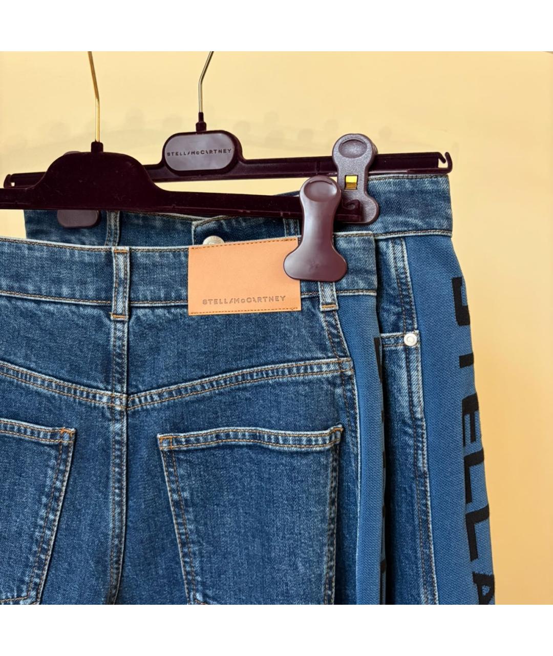 STELLA MCCARTNEY Синие хлопковые прямые джинсы, фото 5