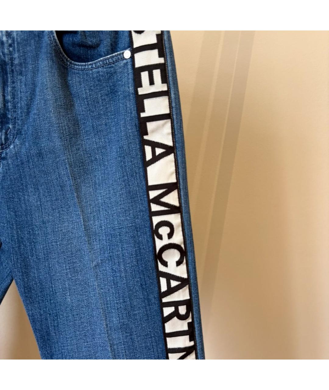 STELLA MCCARTNEY Синие хлопковые прямые джинсы, фото 3