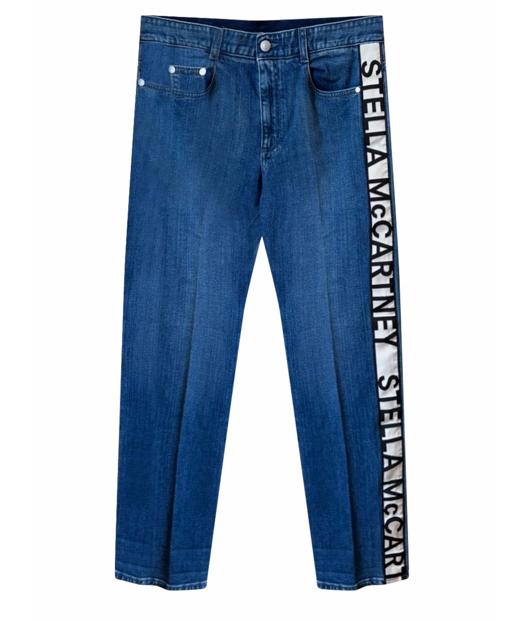 STELLA MCCARTNEY Синие хлопковые прямые джинсы, фото 1