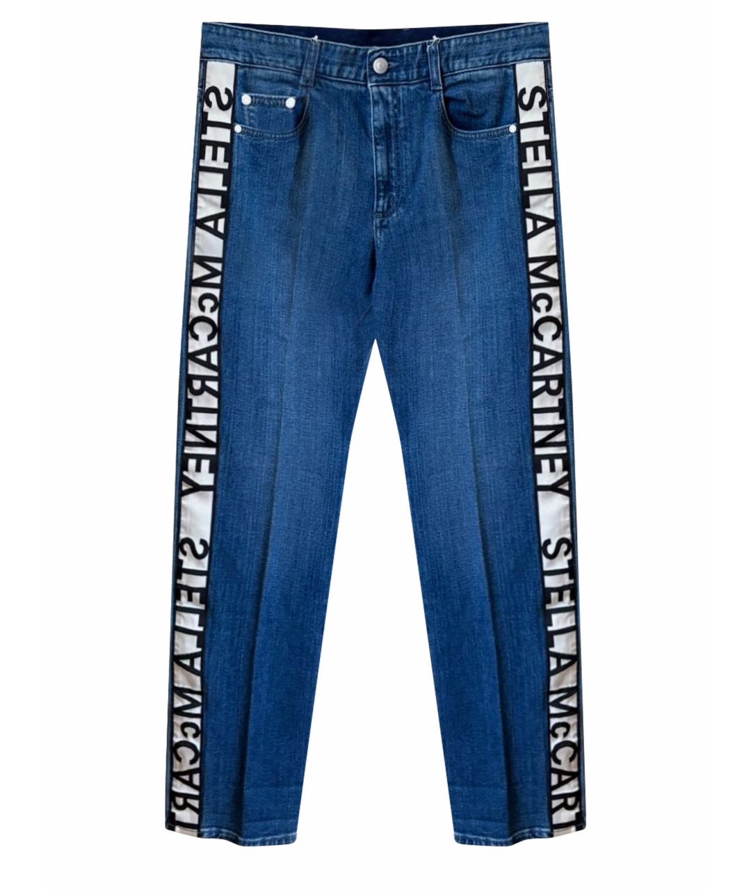 STELLA MCCARTNEY Синие хлопковые прямые джинсы, фото 6