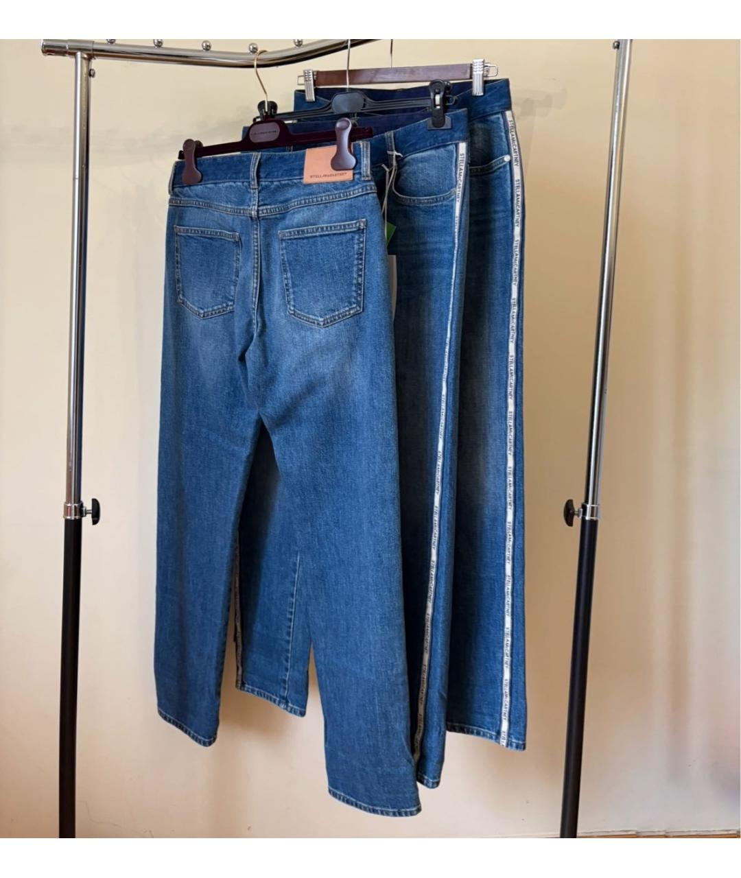 STELLA MCCARTNEY Синие хлопковые прямые джинсы, фото 4