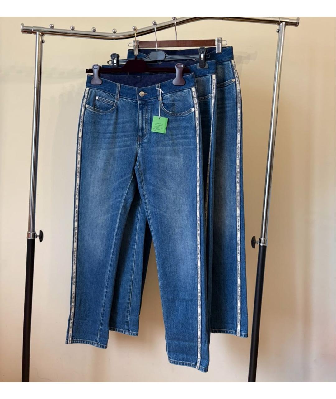 STELLA MCCARTNEY Синие хлопковые прямые джинсы, фото 5
