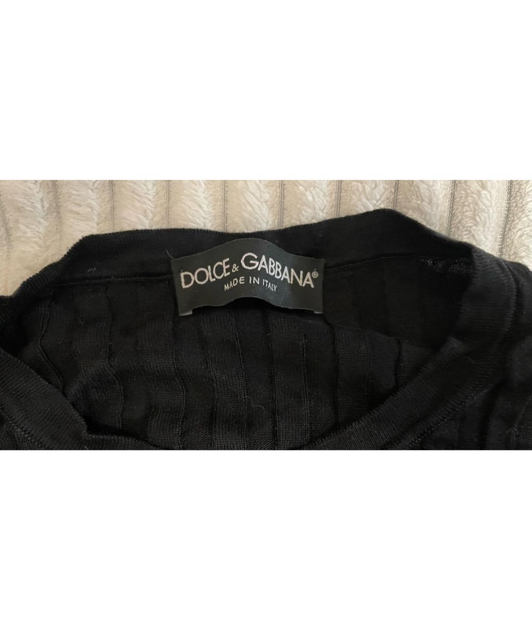 DOLCE&GABBANA Черный шелковый кардиган, фото 3