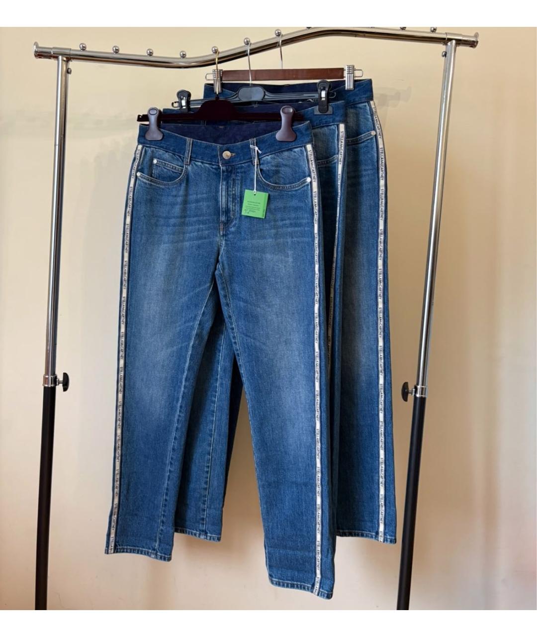 STELLA MCCARTNEY Синие хлопковые прямые джинсы, фото 5