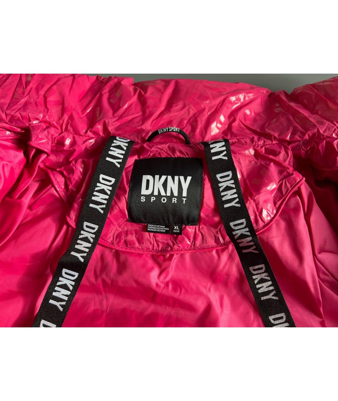 DKNY Фуксия синтетическая куртка, фото 2