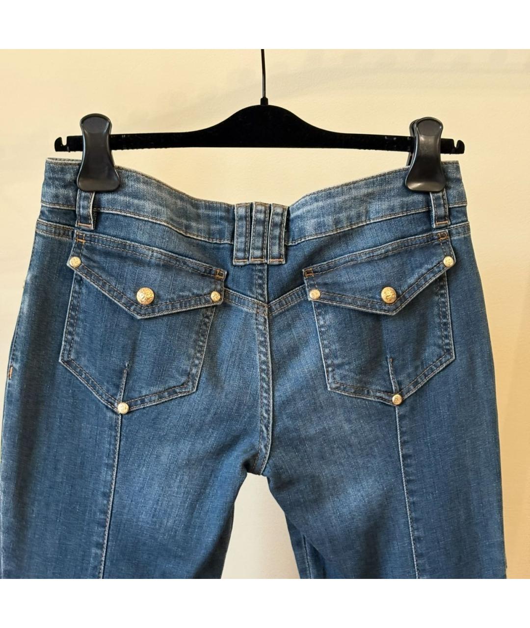 BALMAIN Синие хлопковые джинсы слим, фото 4