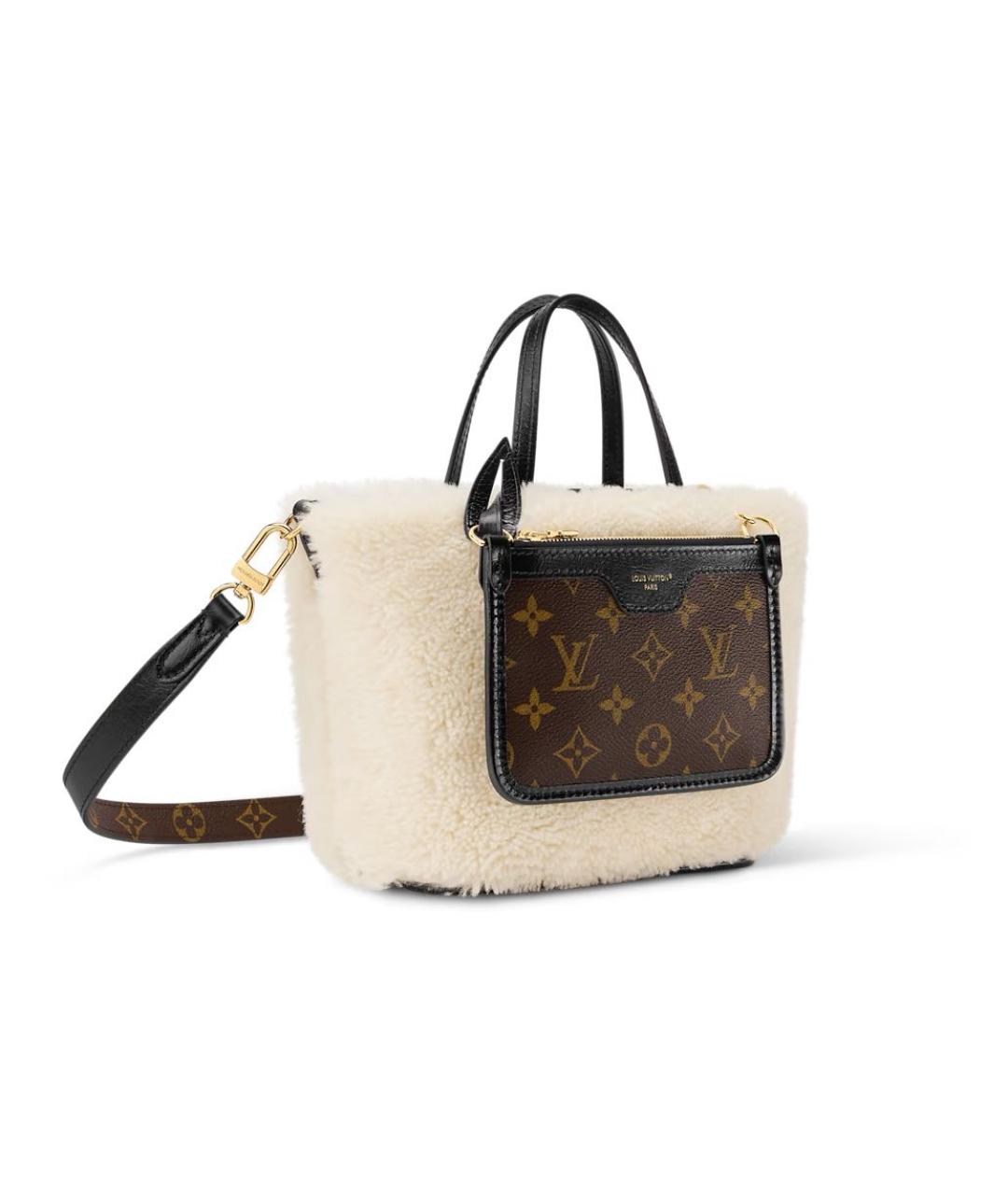 LOUIS VUITTON Коричневая сумка с короткими ручками, фото 3
