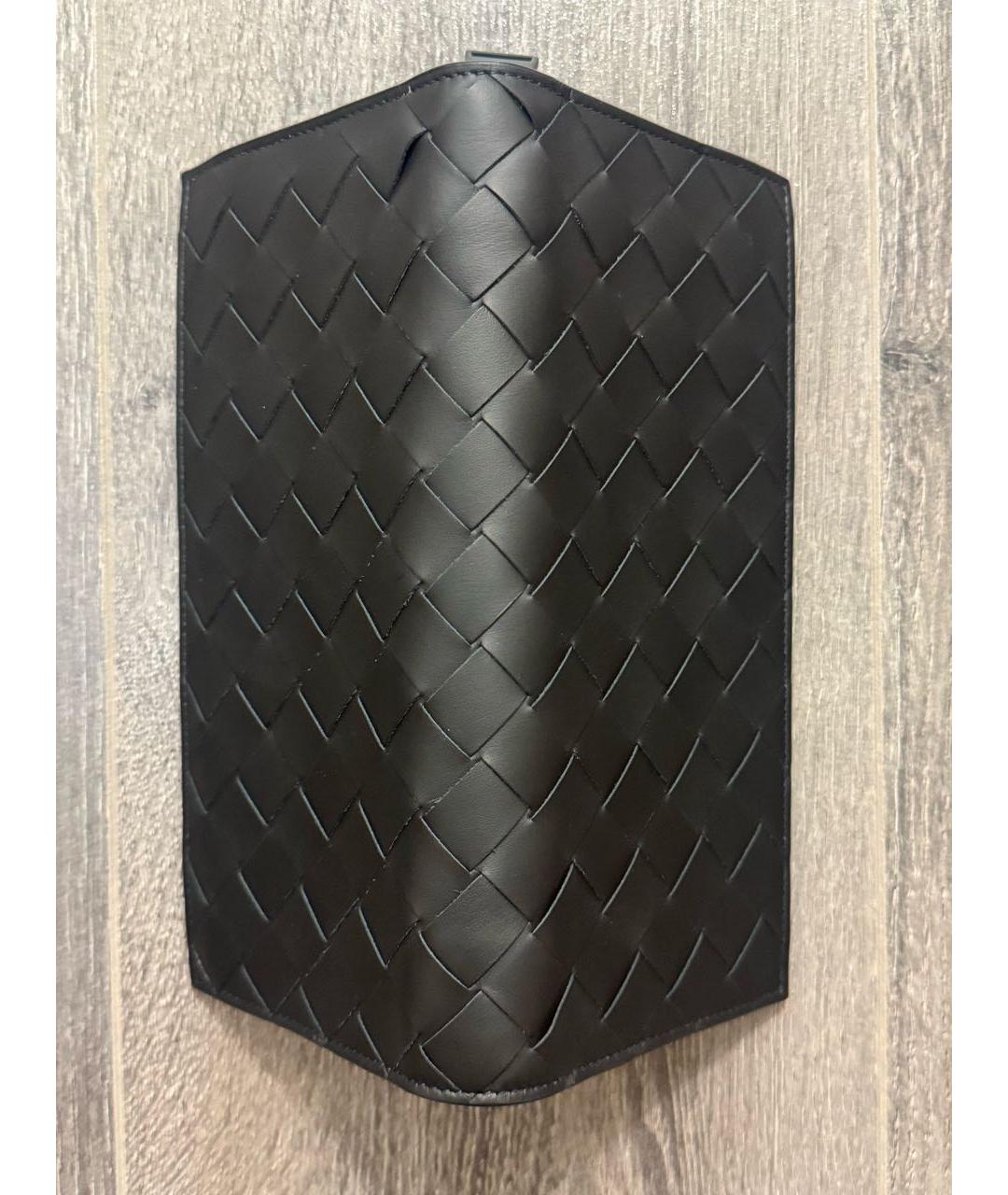 BOTTEGA VENETA Темно-синий кожаный кошелек, фото 3