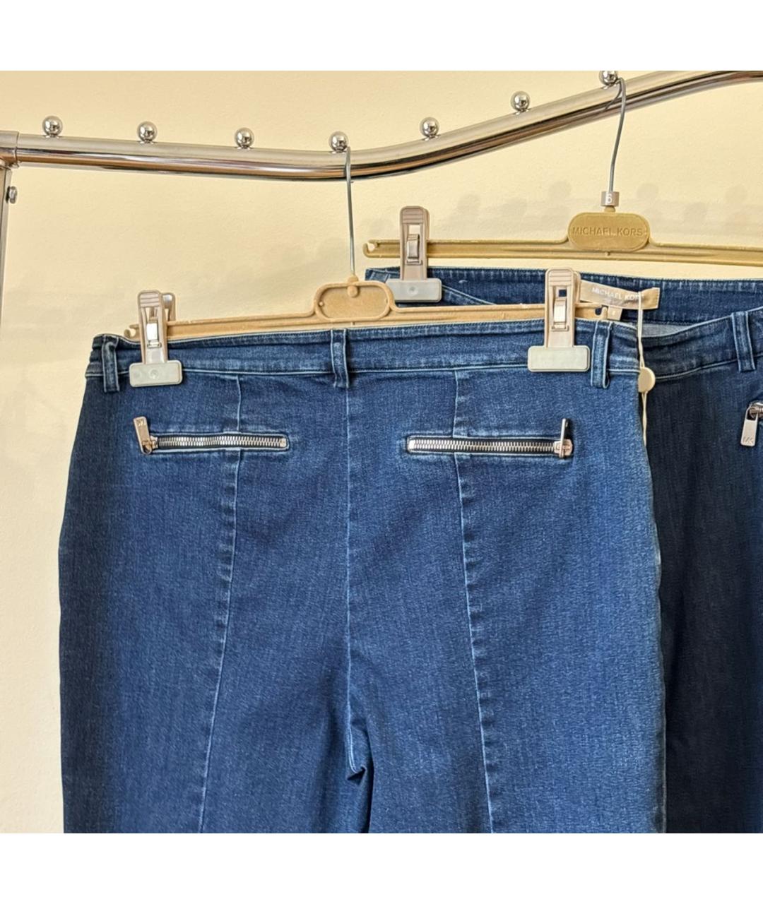 MICHAEL KORS Темно-синие хлопковые джинсы клеш, фото 4