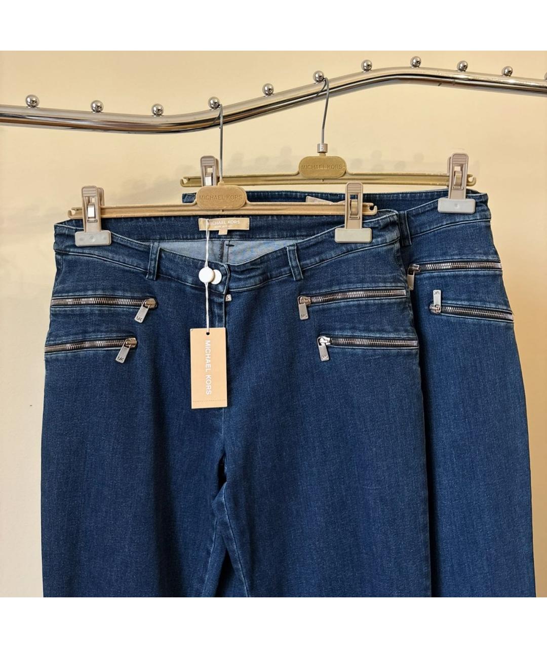MICHAEL KORS Темно-синие хлопковые джинсы клеш, фото 2