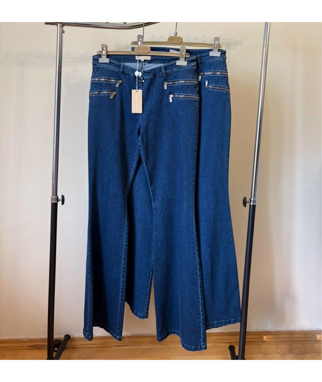 MICHAEL KORS Темно-синие хлопковые джинсы клеш, фото 5