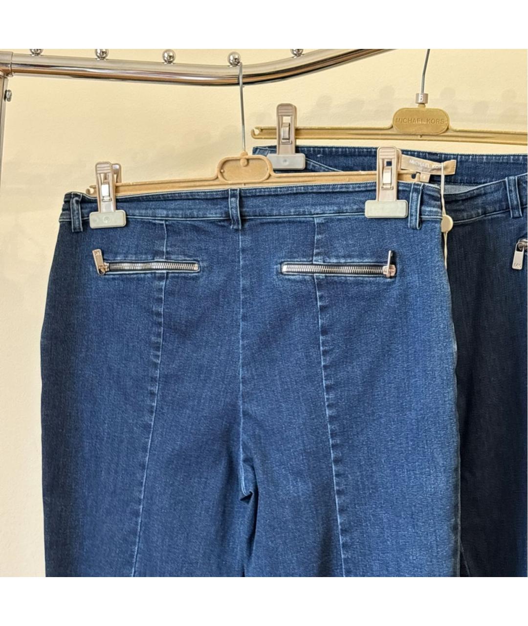 MICHAEL KORS Темно-синие хлопковые джинсы клеш, фото 4