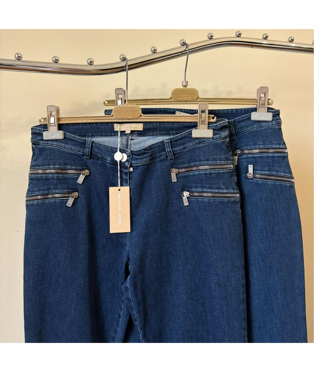 MICHAEL KORS Темно-синие хлопковые джинсы клеш, фото 2