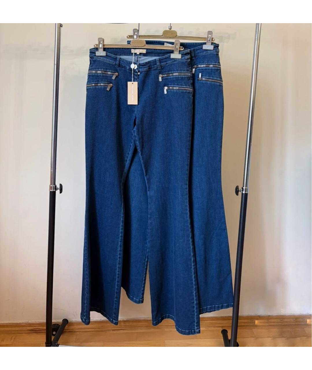 MICHAEL KORS Темно-синие хлопковые джинсы клеш, фото 5