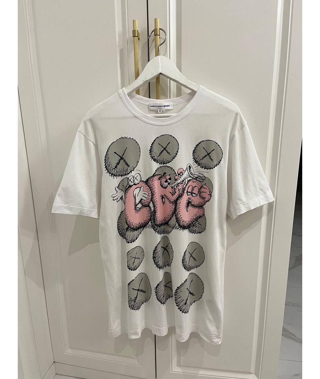 COMME DES GARÇONS Белая хлопковая футболка, фото 4
