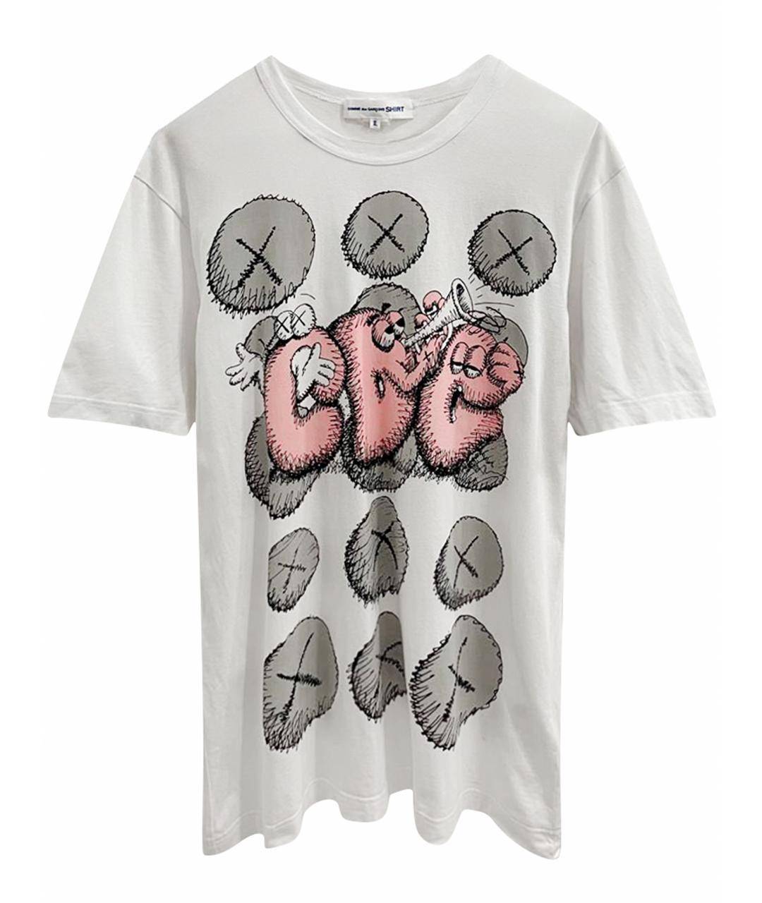 COMME DES GARÇONS Белая хлопковая футболка, фото 1