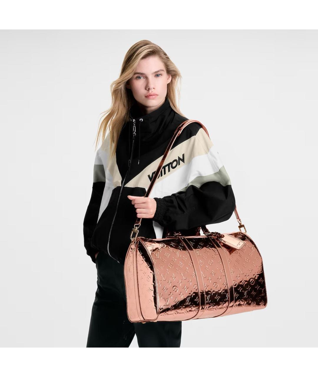 LOUIS VUITTON Розовая дорожная/спортивная сумка, фото 3