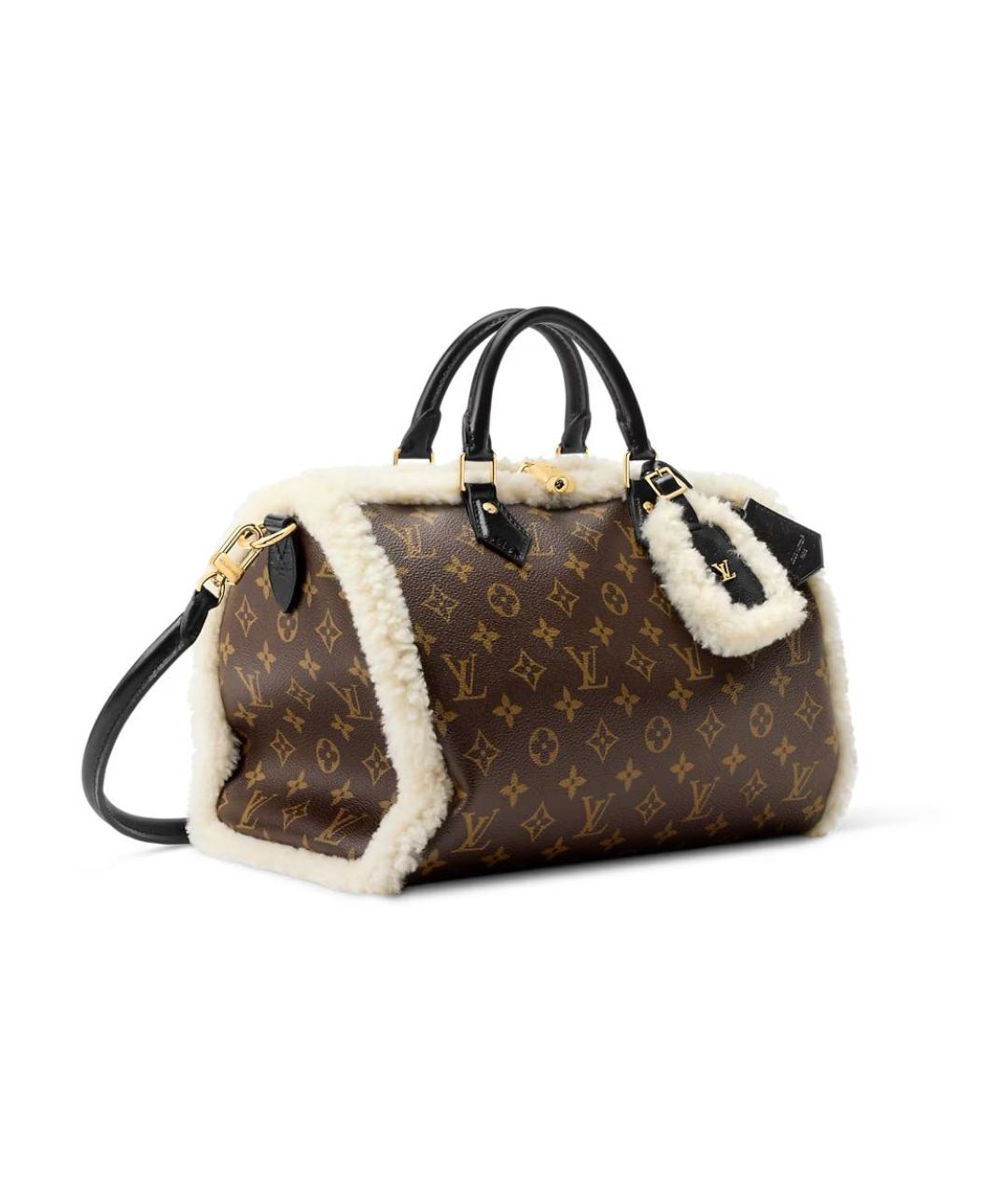 LOUIS VUITTON Коричневая сумка с короткими ручками, фото 3