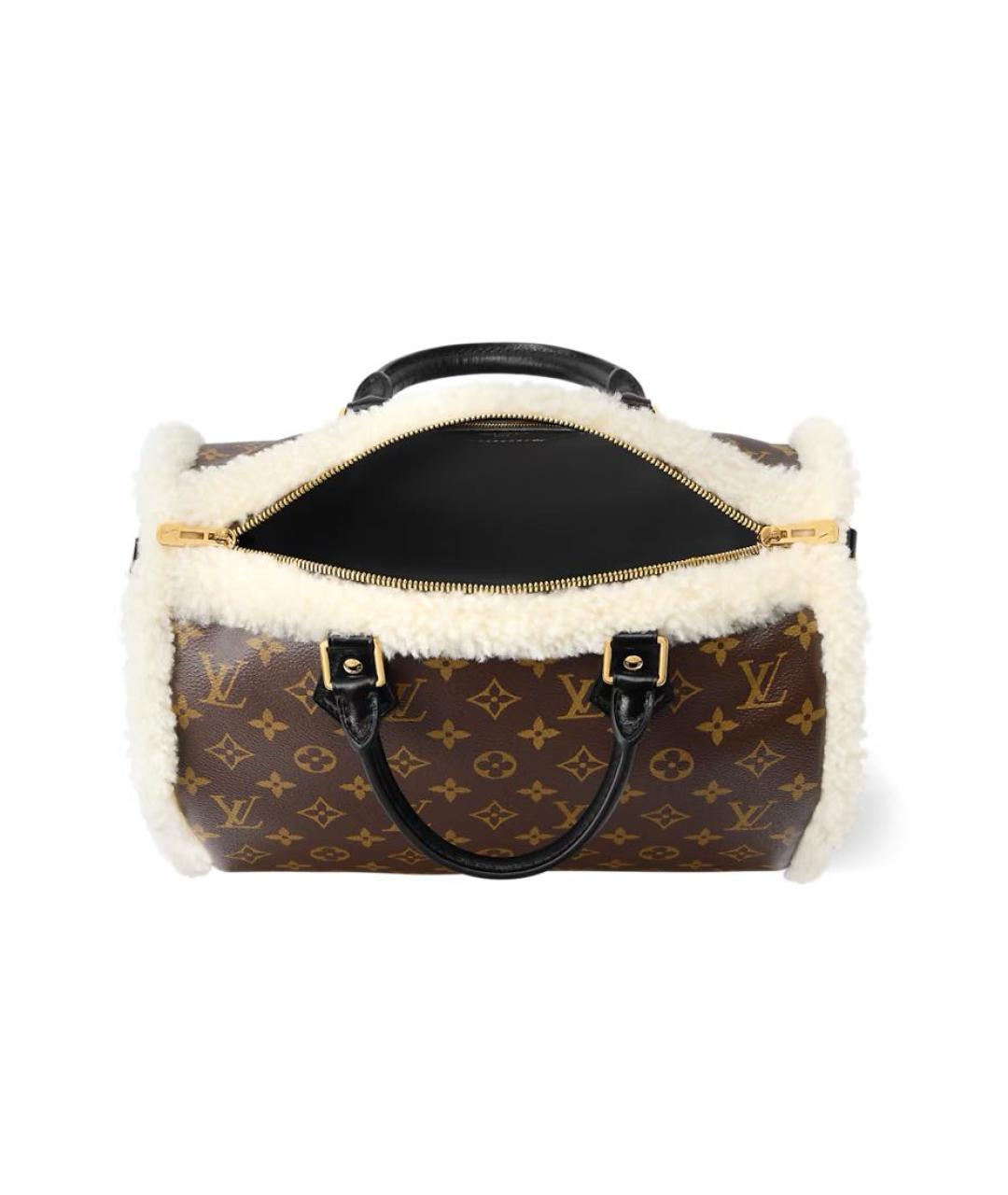 LOUIS VUITTON Коричневая сумка с короткими ручками, фото 4