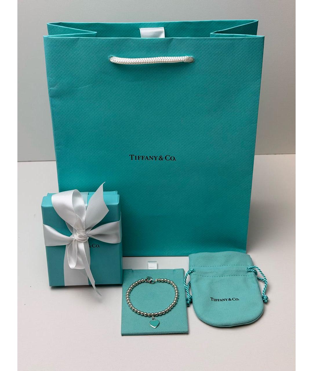 TIFFANY&CO Бирюзовый серебряный браслет, фото 3