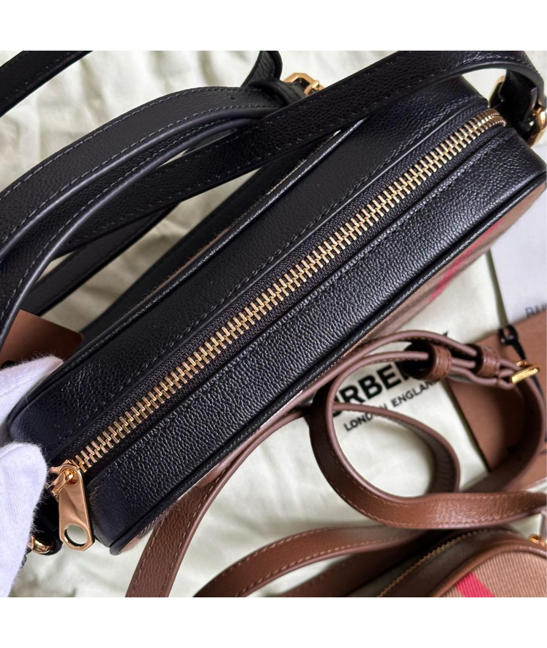 BURBERRY Черная сумка через плечо, фото 3