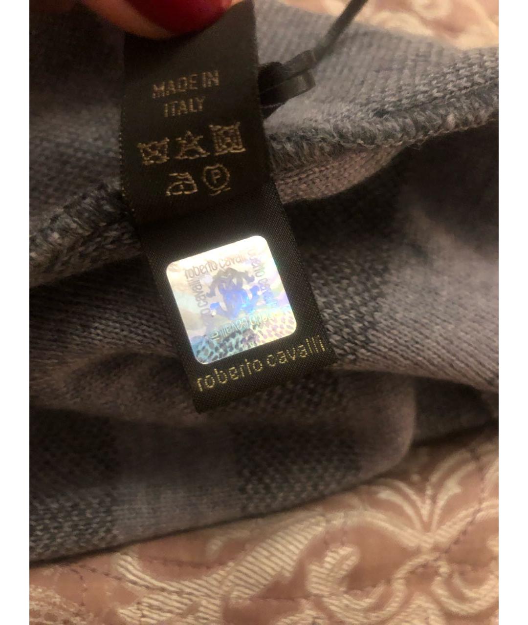ROBERTO CAVALLI Серая шерстяная шапка, фото 4