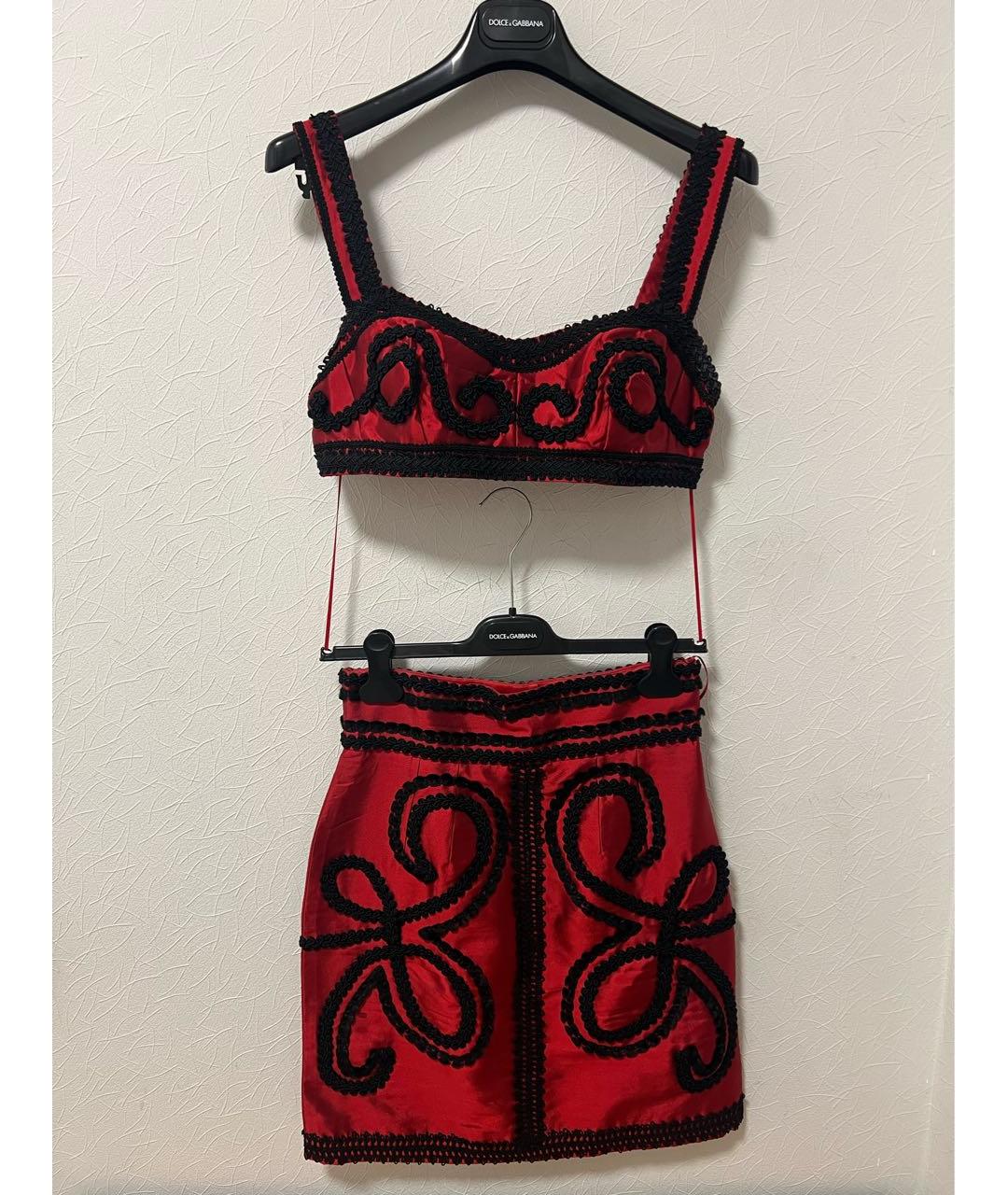 DOLCE&GABBANA Красное шелковое вечернее платье, фото 9