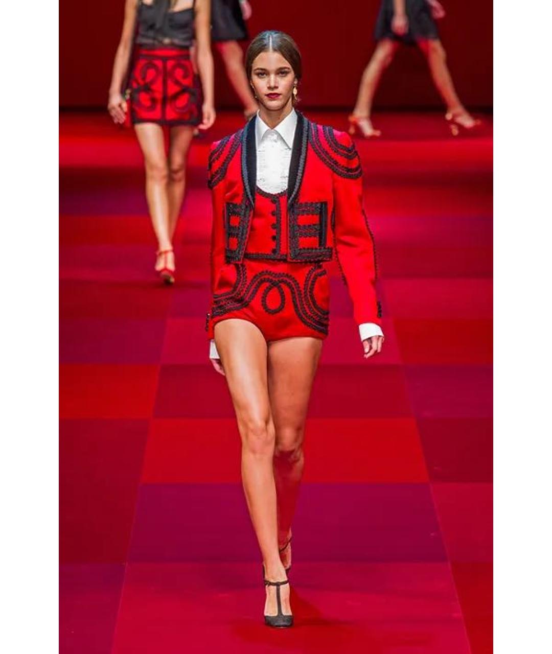 DOLCE&GABBANA Красное шелковое вечернее платье, фото 7