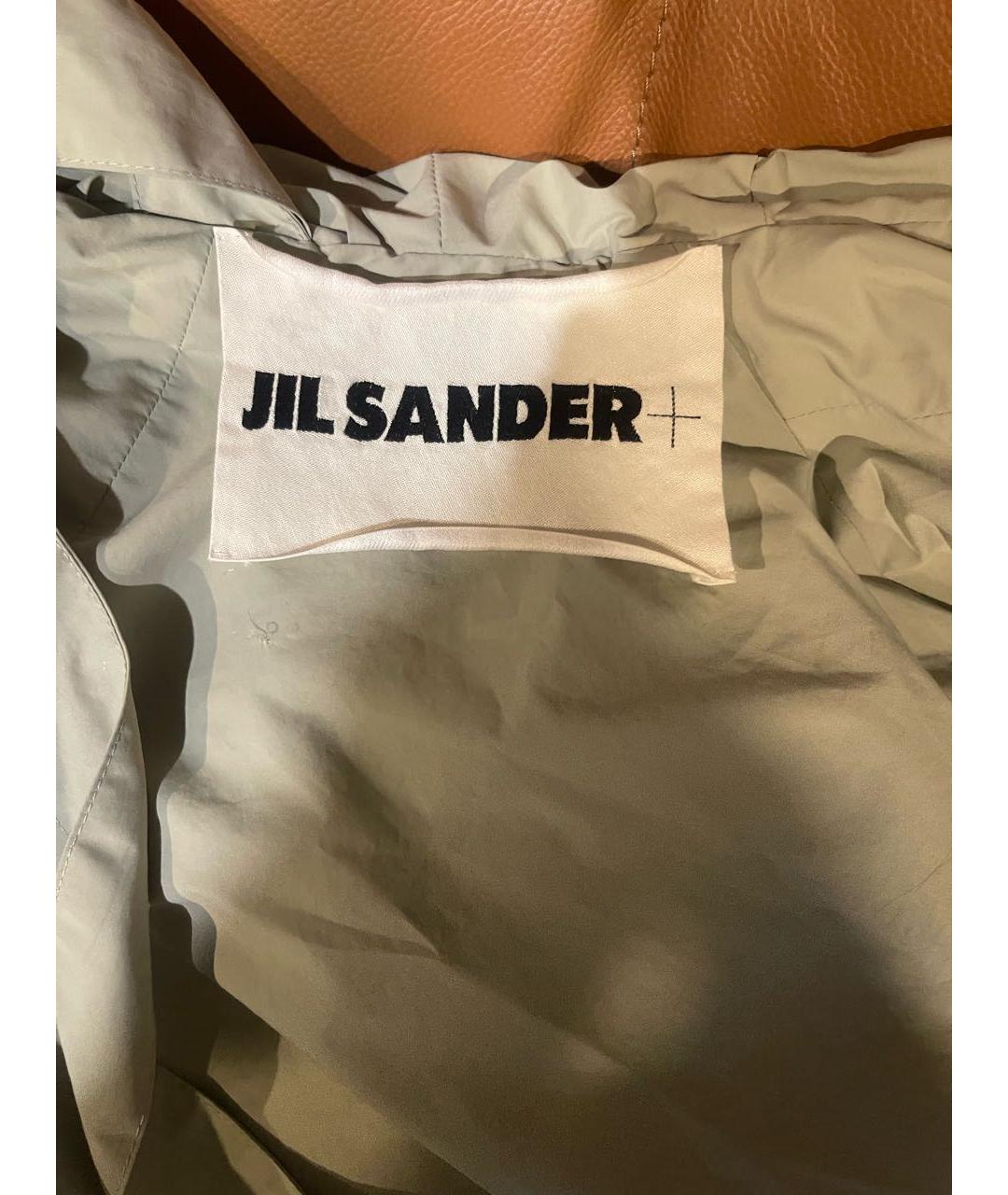 JIL SANDER Зеленый вискозный пуховик, фото 5
