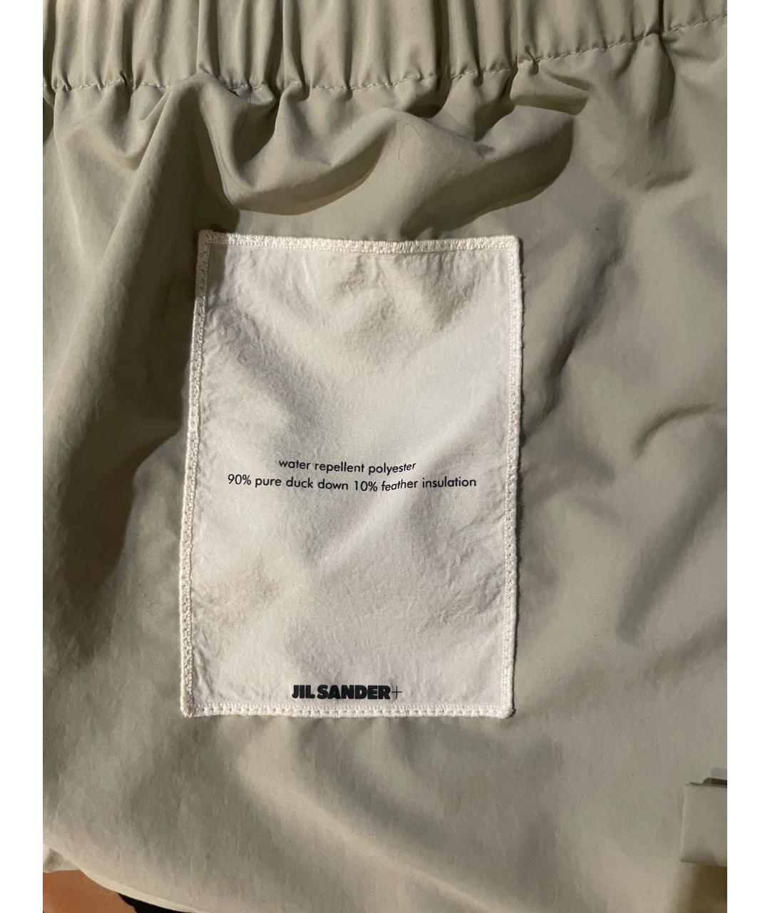 JIL SANDER Зеленый вискозный пуховик, фото 3