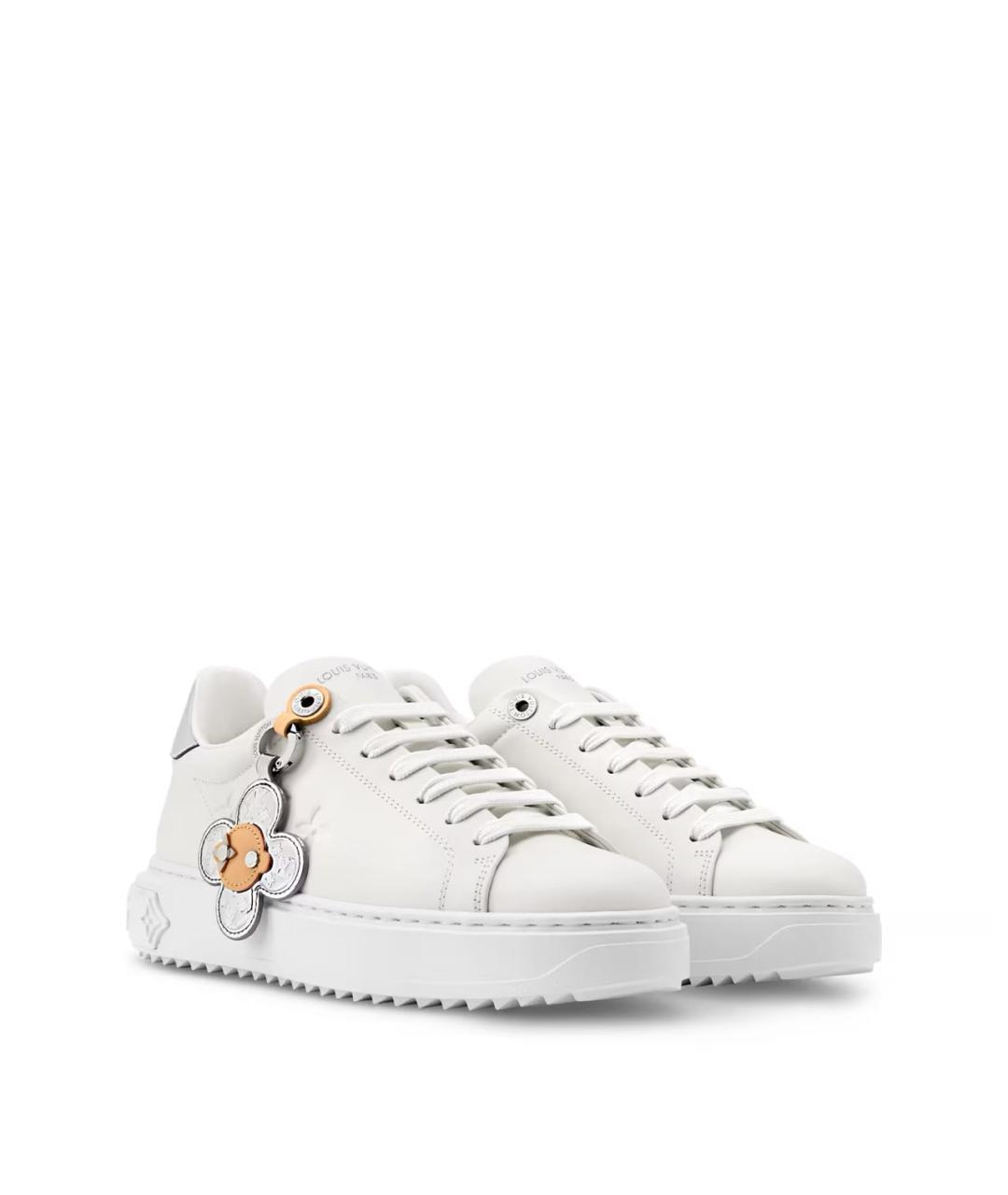 LOUIS VUITTON Белые кожаные кеды, фото 2