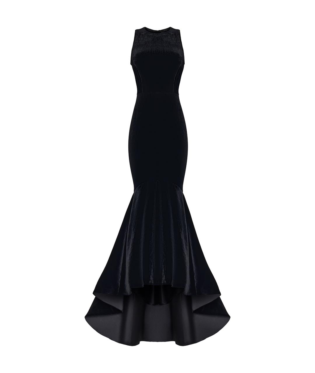 RASARIO Черное бархатное вечернее платье, фото 1