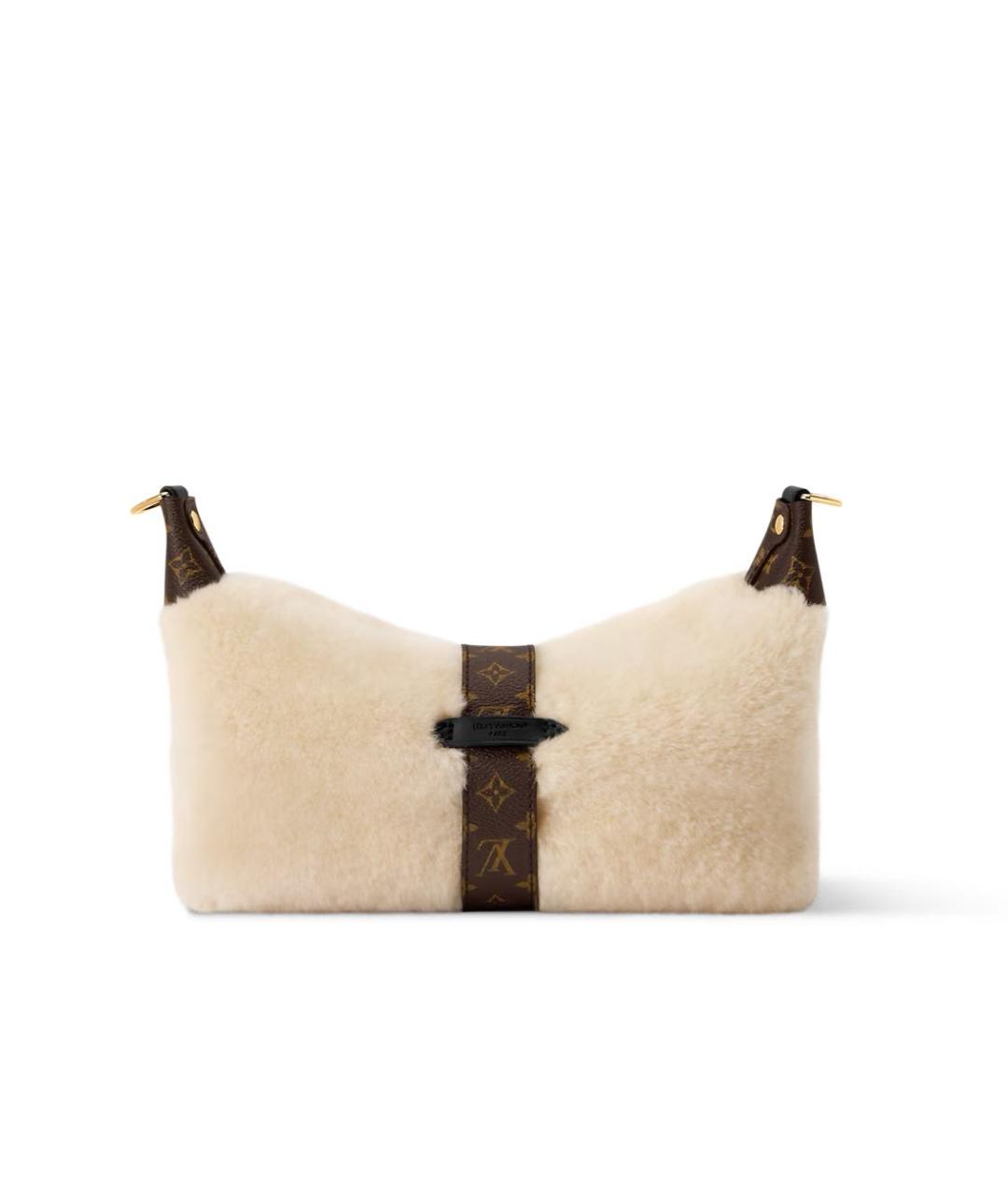 LOUIS VUITTON Бежевая сумка с короткими ручками, фото 4