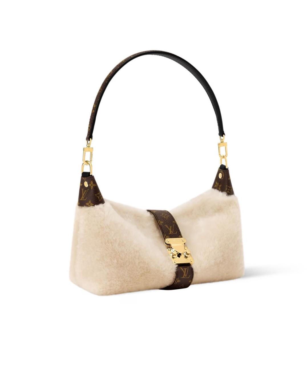 LOUIS VUITTON Бежевая сумка с короткими ручками, фото 2