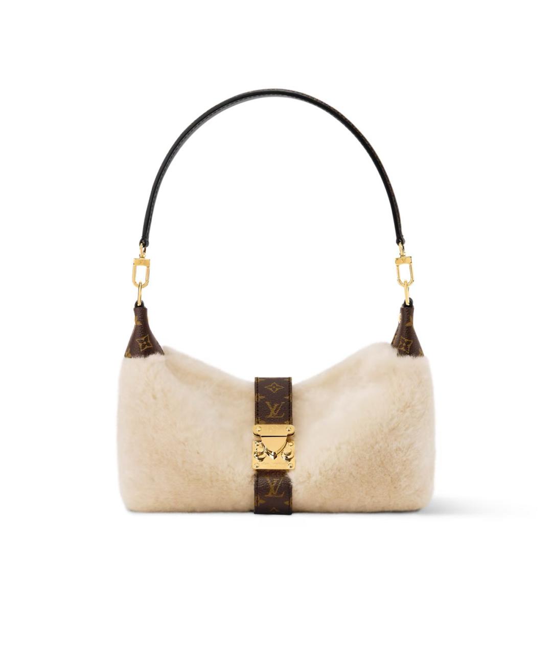 LOUIS VUITTON Бежевая сумка с короткими ручками, фото 1