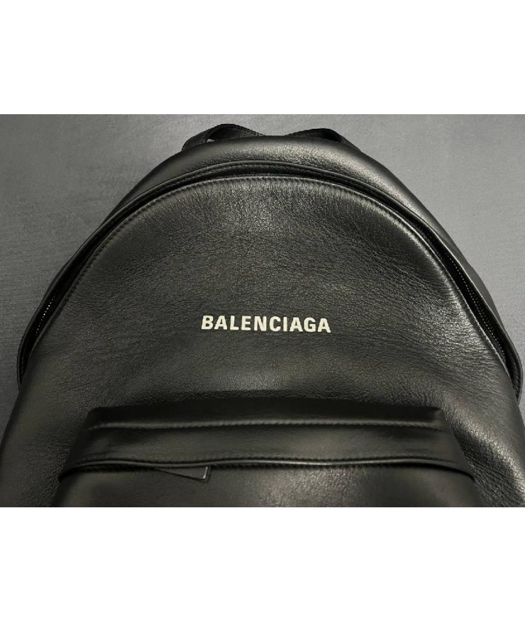 BALENCIAGA Черный кожаный рюкзак, фото 5