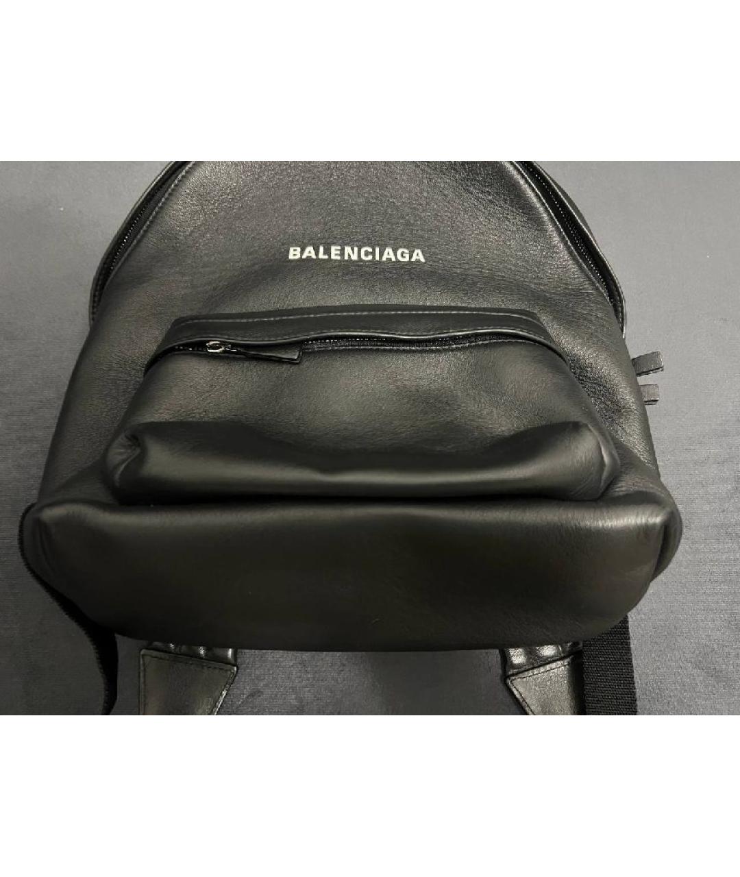 BALENCIAGA Черный кожаный рюкзак, фото 8