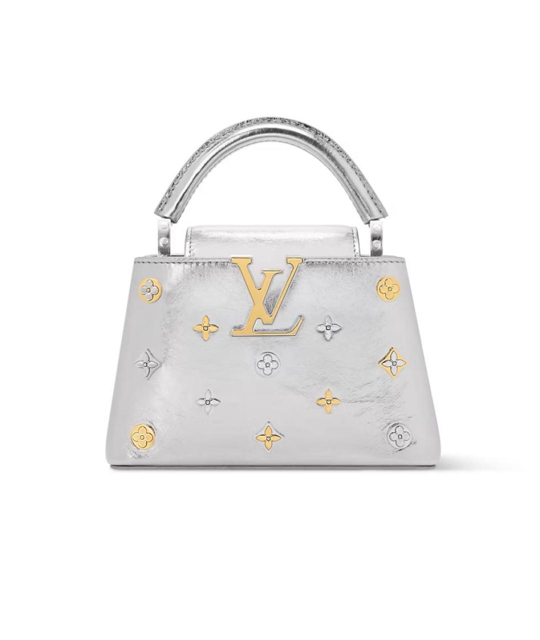 LOUIS VUITTON Серебряная сумка с короткими ручками, фото 1