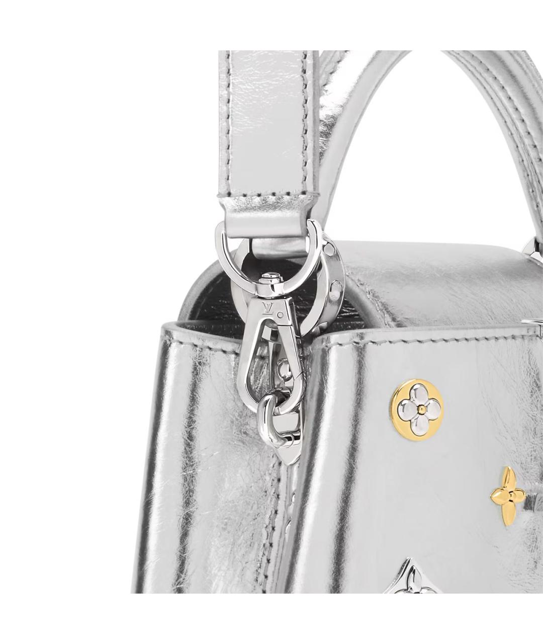 LOUIS VUITTON Серебряная сумка с короткими ручками, фото 2