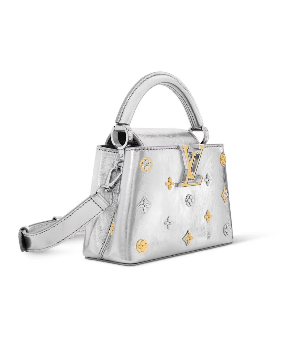 LOUIS VUITTON Серебряная сумка с короткими ручками, фото 3