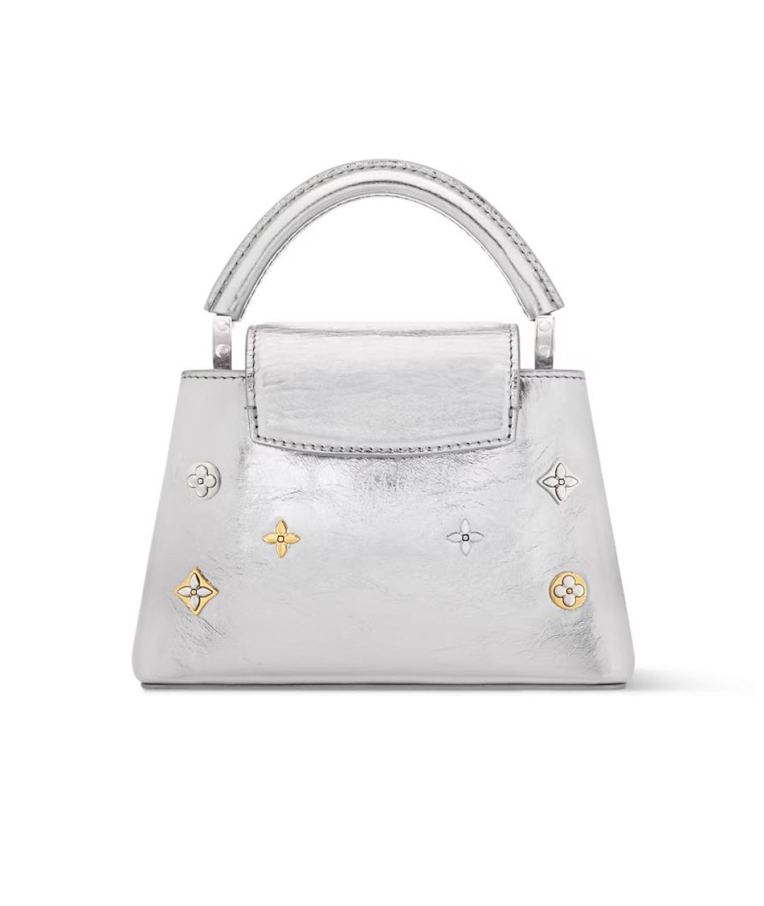 LOUIS VUITTON Серебряная сумка с короткими ручками, фото 5