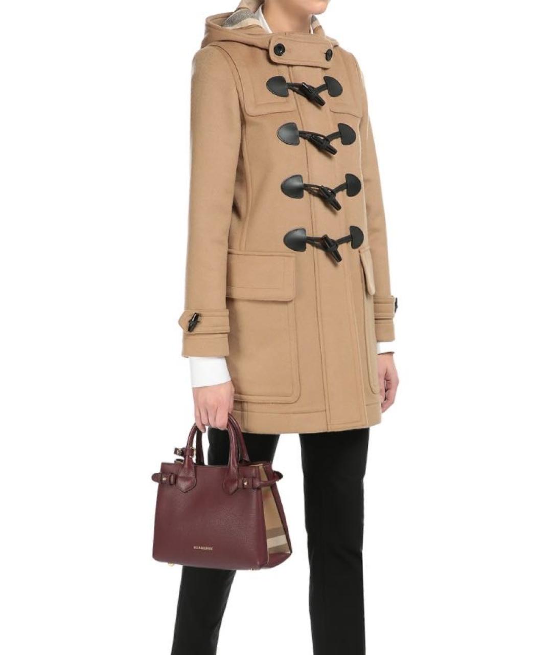 BURBERRY Коричневое шерстяное пальто, фото 3