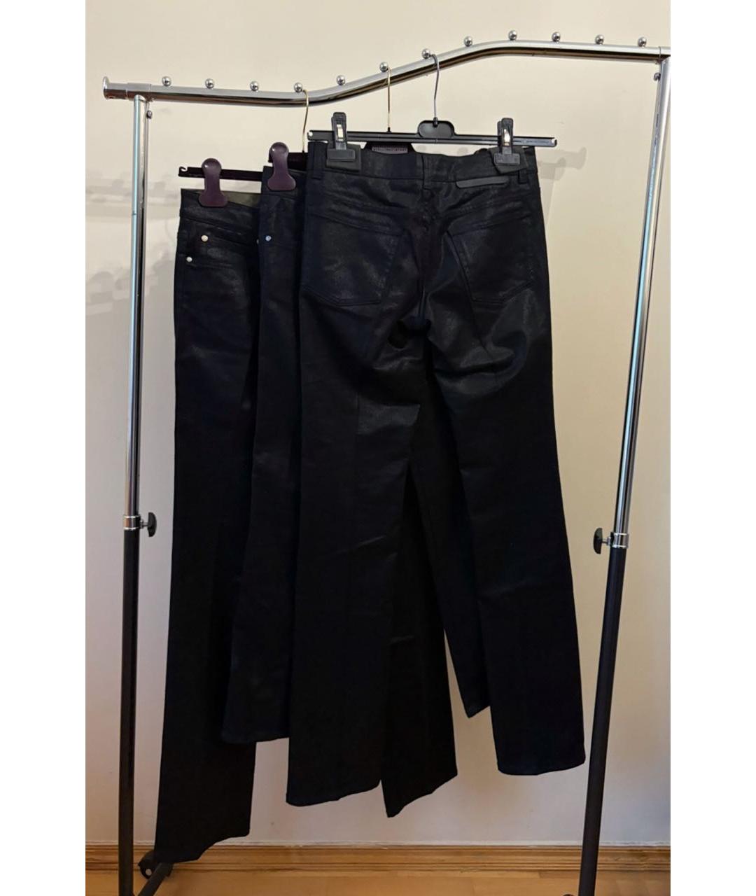 STELLA MCCARTNEY Черные хлопко-эластановые прямые джинсы, фото 4